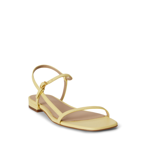 Lemon Sorbet Lainee Nappa Leather Sandal Lauren 2