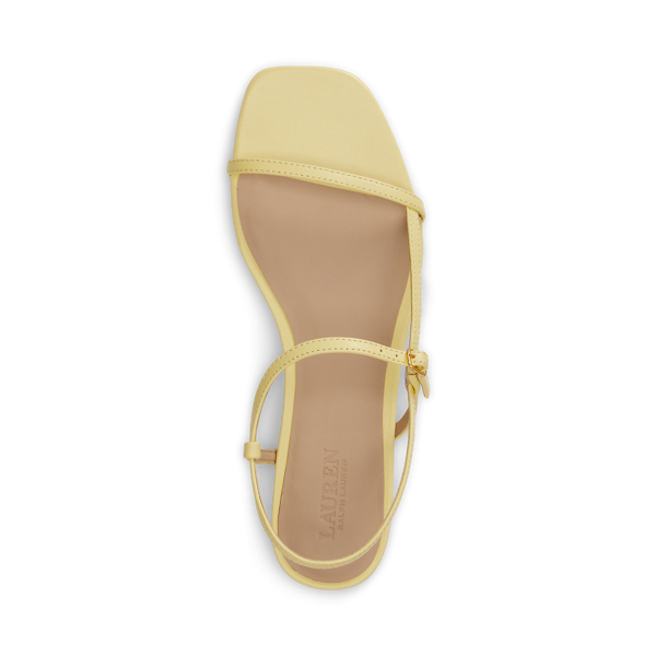 Lemon Sorbet Lainee Nappa Leather Sandal Lauren 4