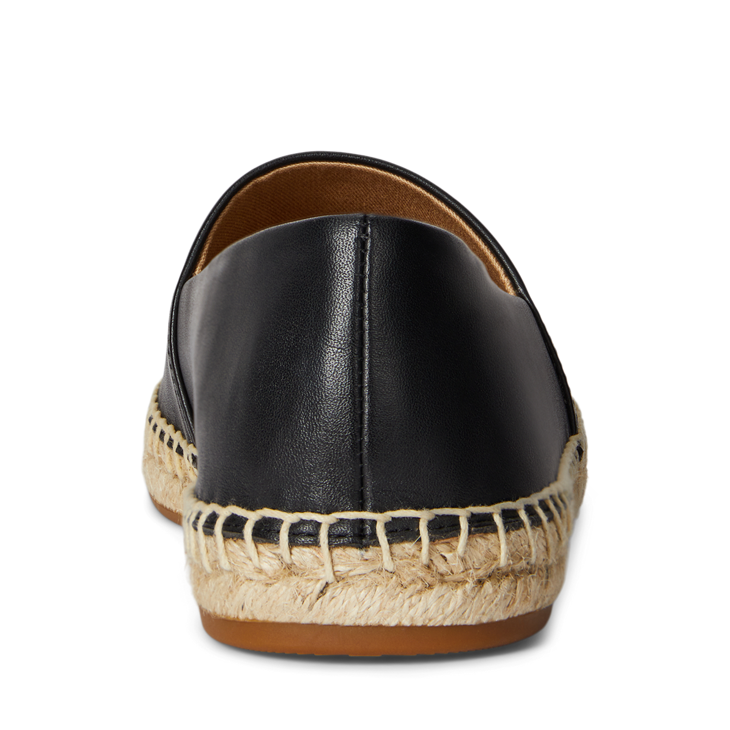 Женские сандалии Ralph Lauren Cameryn II Nappa Leather Espadrille, цвет: Чёрный — фото 2