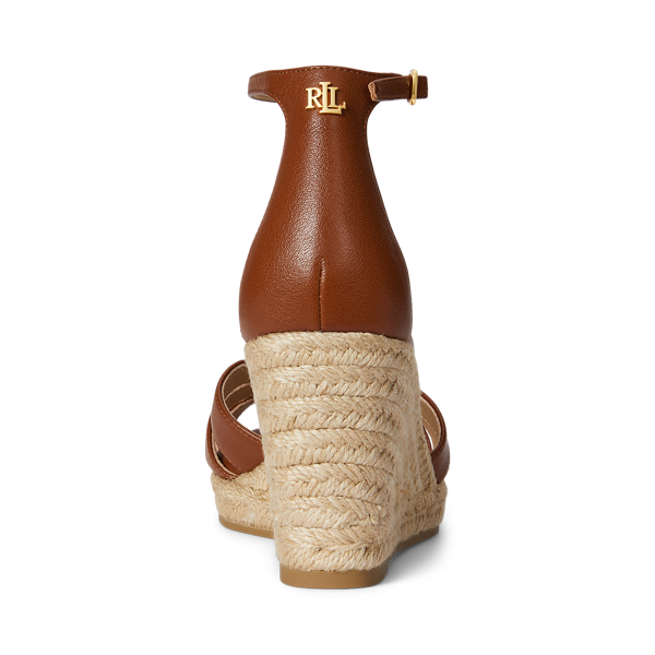 Espadrille Nellie en cuir nappa Lauren en Sable Lauren 3