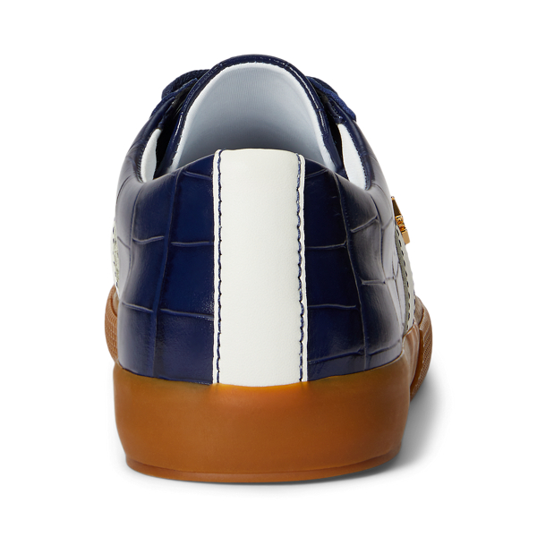 Janson II Croc-Embossed Leather Sneaker