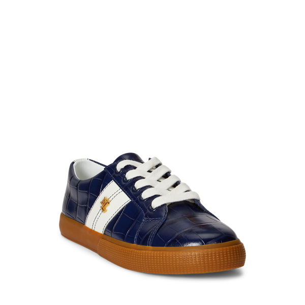 Janson II Croc-Embossed Leather Sneaker