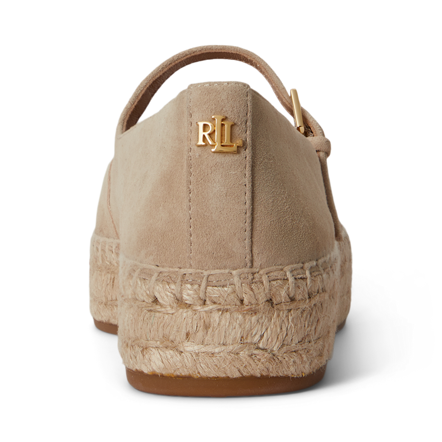 Женские сандалии Ralph Lauren Luize Suede Mary Jane Espadrille, цвет: Берёзовый рыжевато-коричневый — фото 2