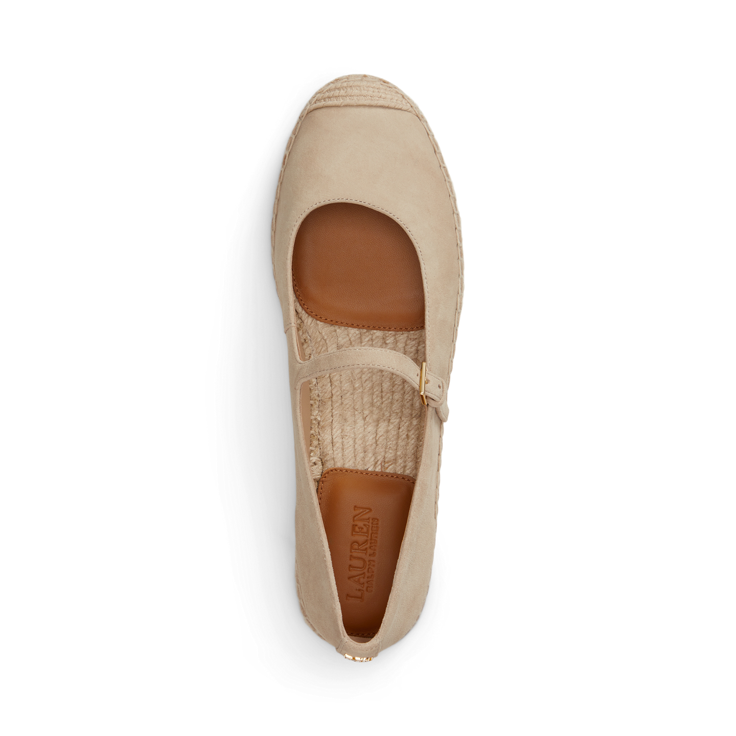 Женские сандалии Ralph Lauren Luize Suede Mary Jane Espadrille, цвет: Берёзовый рыжевато-коричневый — фото 3