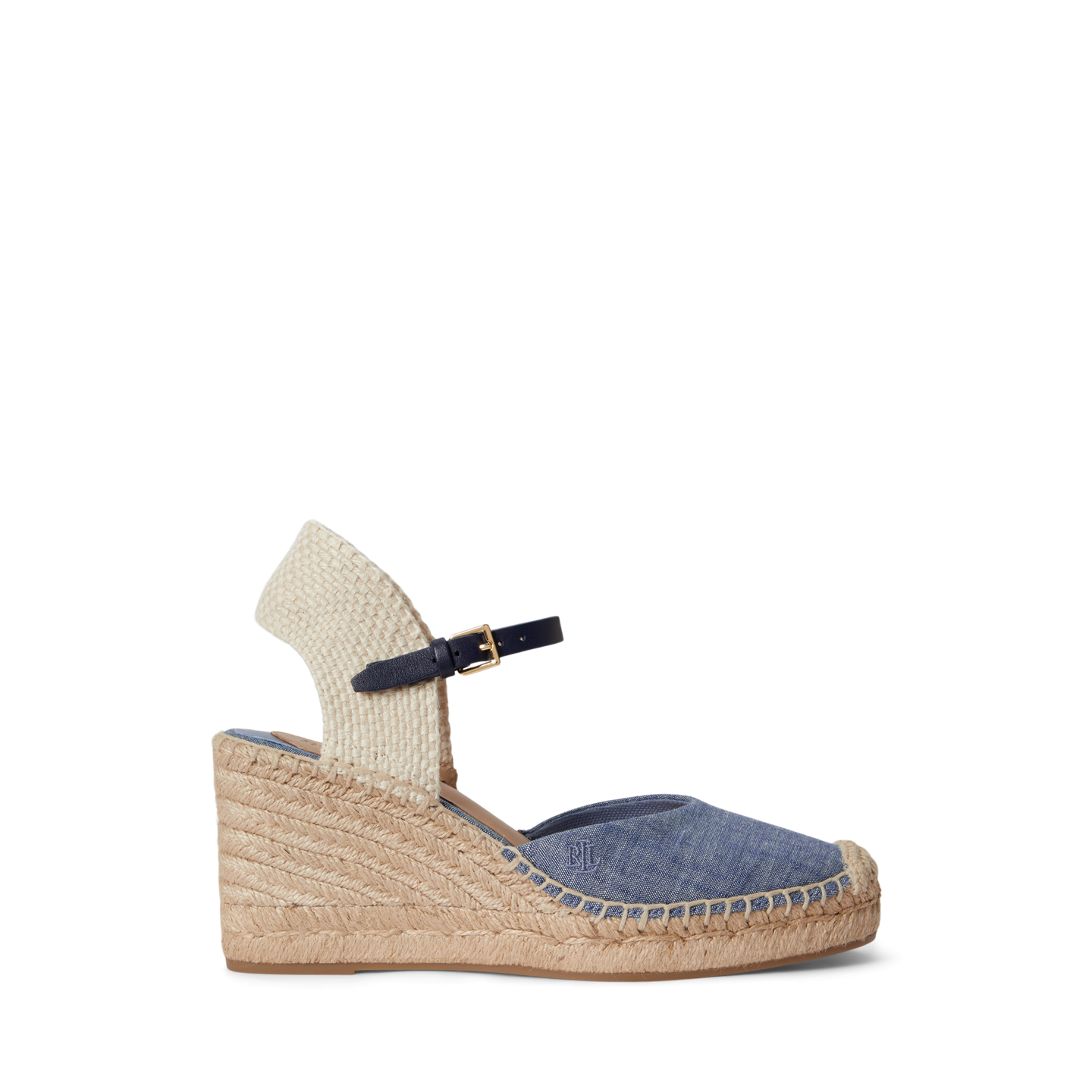 Женские сандалии Ralph Lauren Robby Chambray Espadrille, цвет: Синий / Тёмно-синий — фото 4