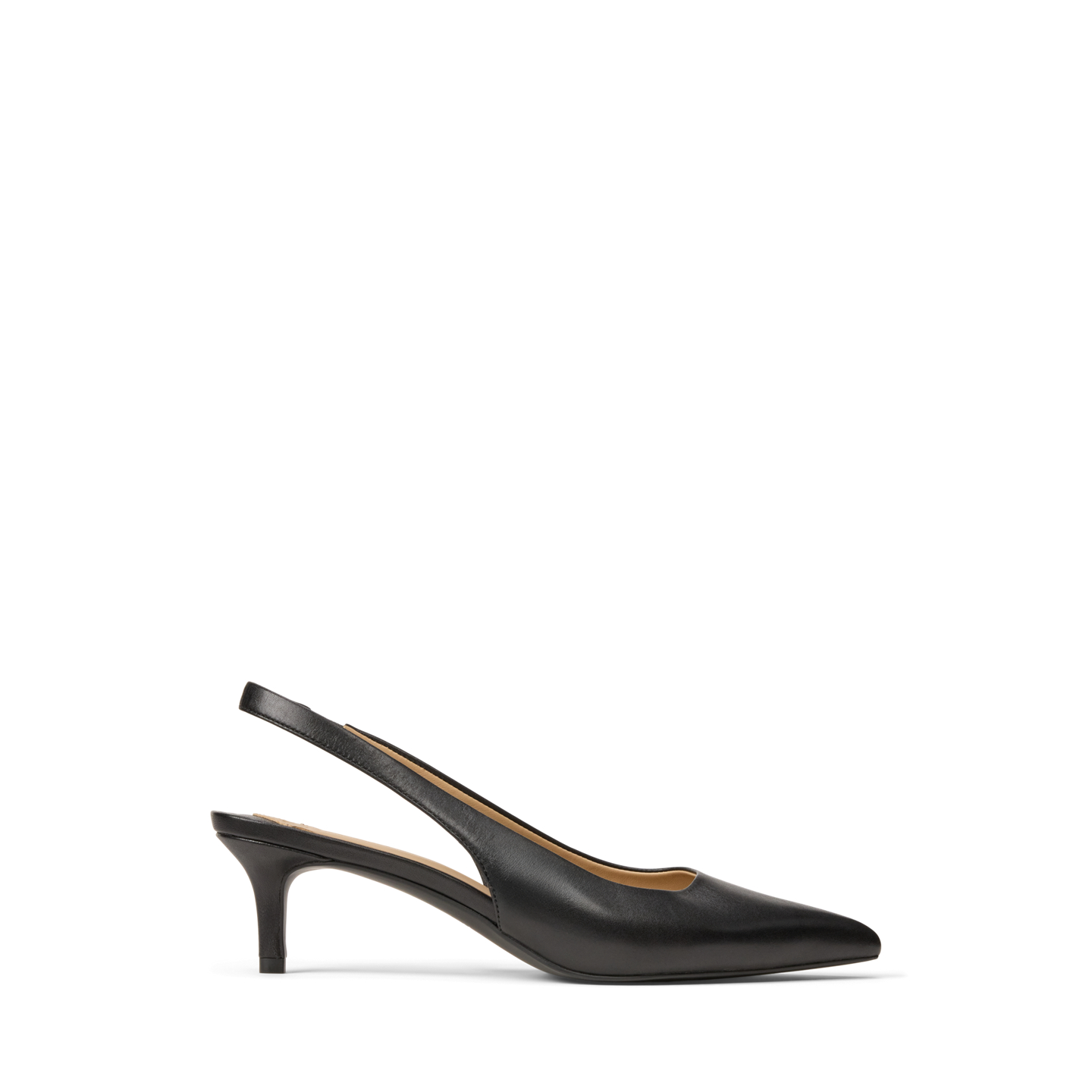 Женские туфли Ralph Lauren Lolah II Leather Slingback, цвет: Чёрный — фото 4