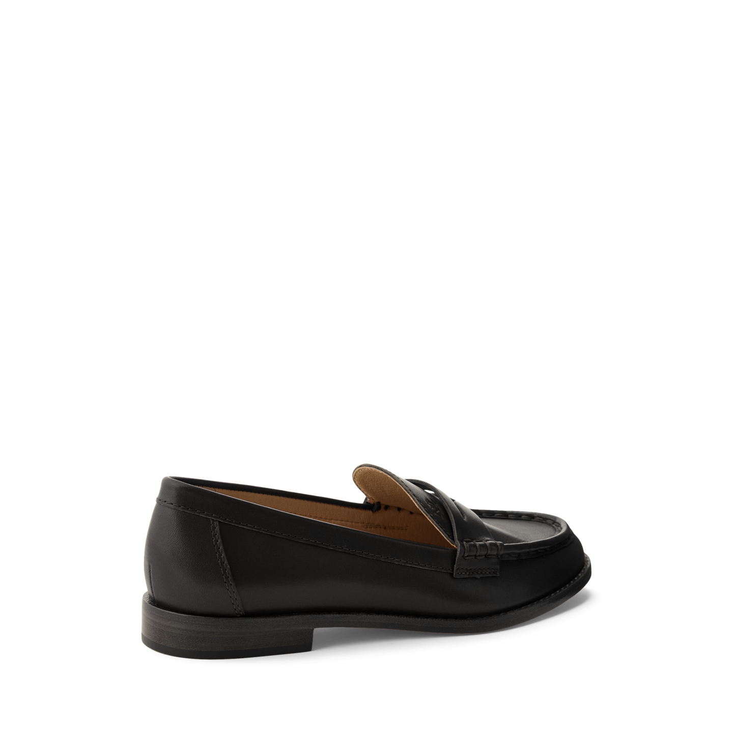 Женские туфли Ralph Lauren Wynnie Leather Loafer, цвет: Чёрный — фото 2