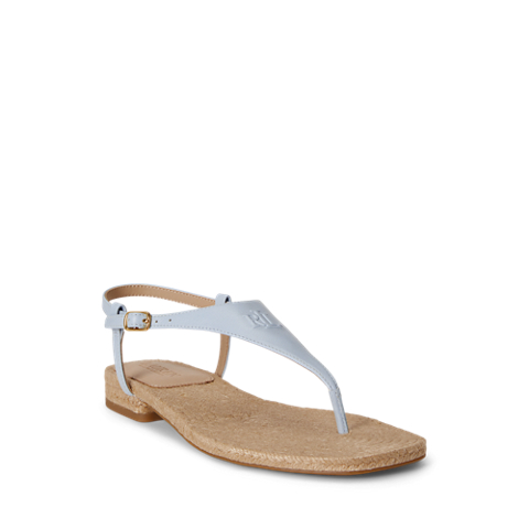 Женские сандалии Ralph Lauren Everley III Nappa Leather Sandal, цвет: Синий