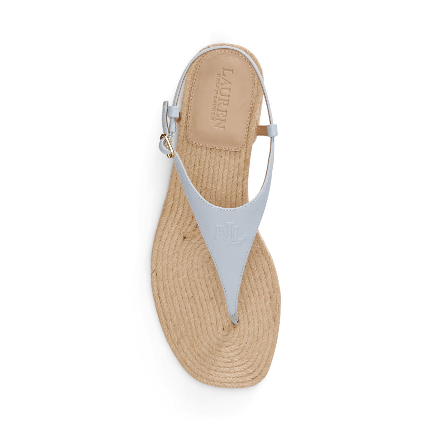 Женские сандалии Ralph Lauren Everley III Nappa Leather Sandal, цвет: Синий — фото 3
