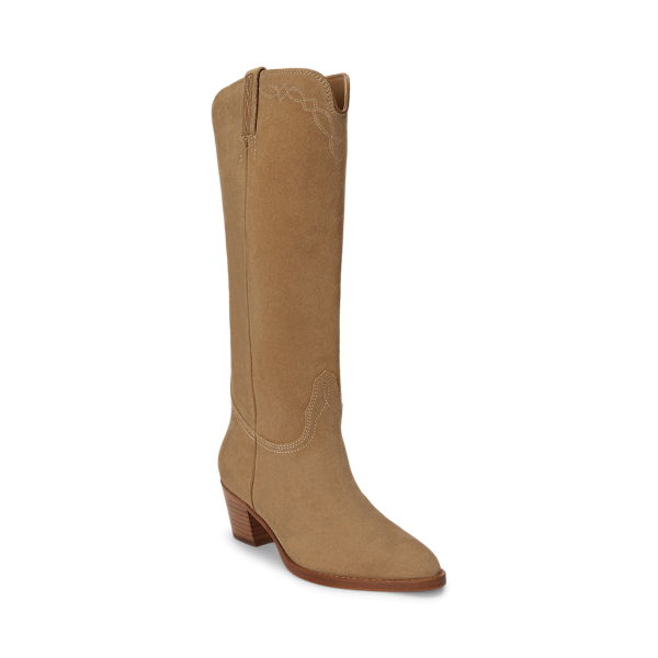 Camel Harpher Suede Tall Boot Lauren 2
