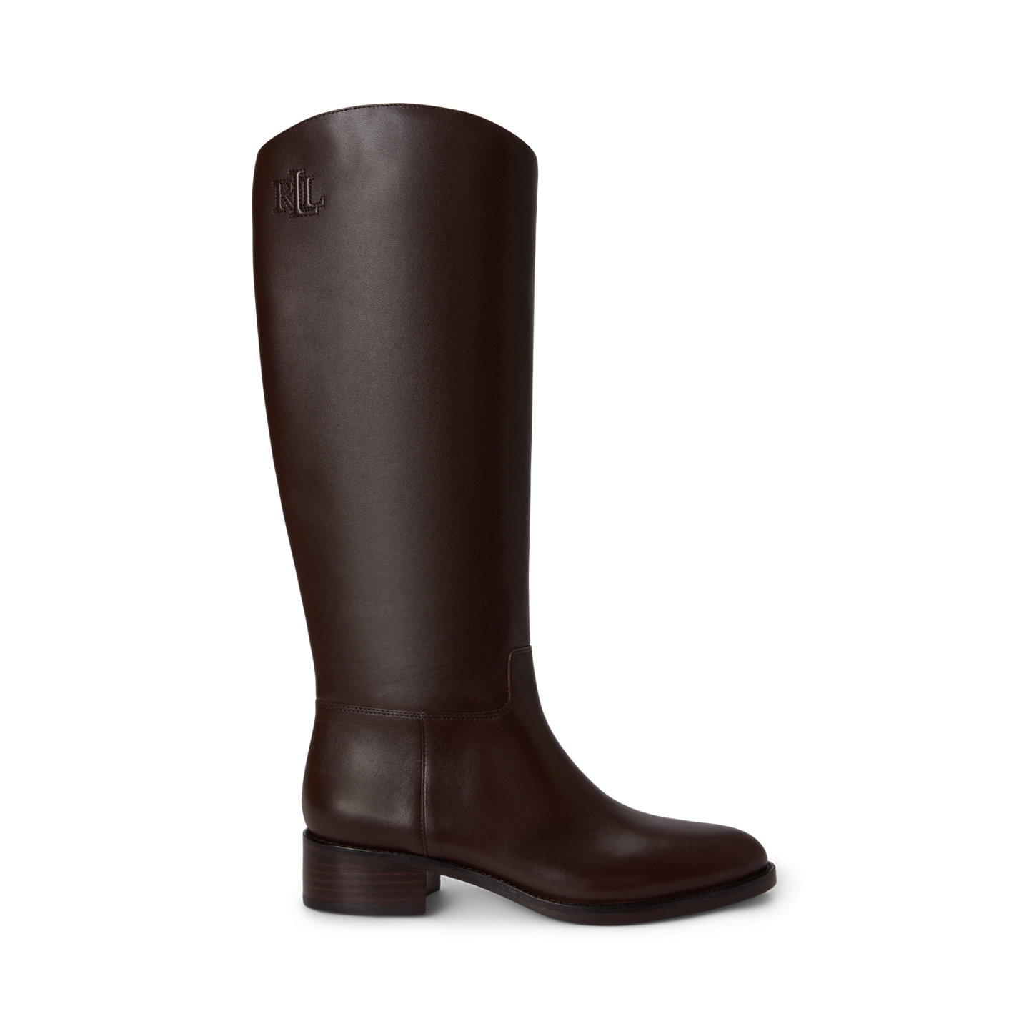 Женские ботинки Ralph Lauren Kyle Calfskin Tall, цвет: Каштановый коричневый — фото 3