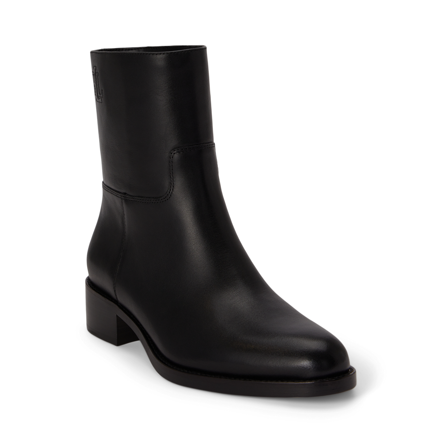 Женские ботинки Ralph Lauren Kyle Calfskin Bootie, цвет: Чёрный — фото 1
