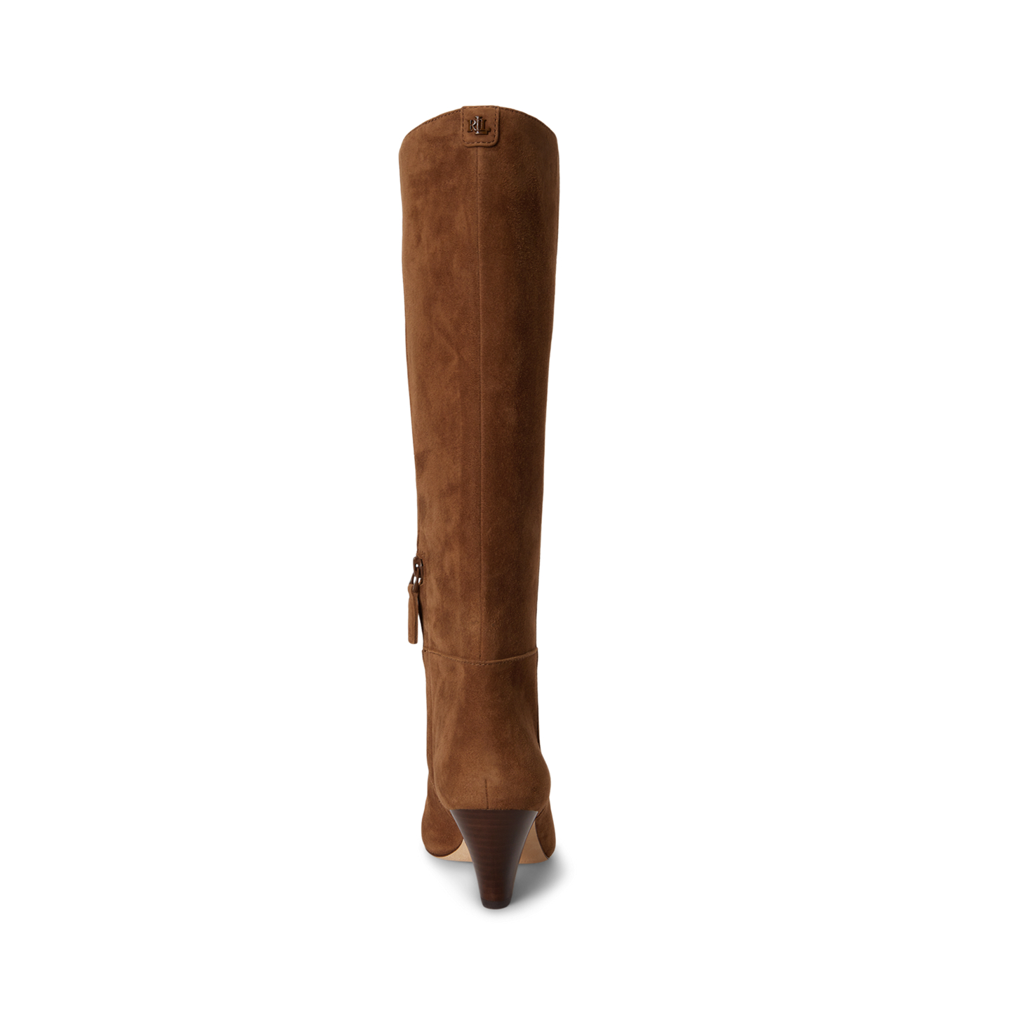 Женские ботинки Ralph Lauren Emersyn Suede Tall, цвет: Светлый табачный — фото 2