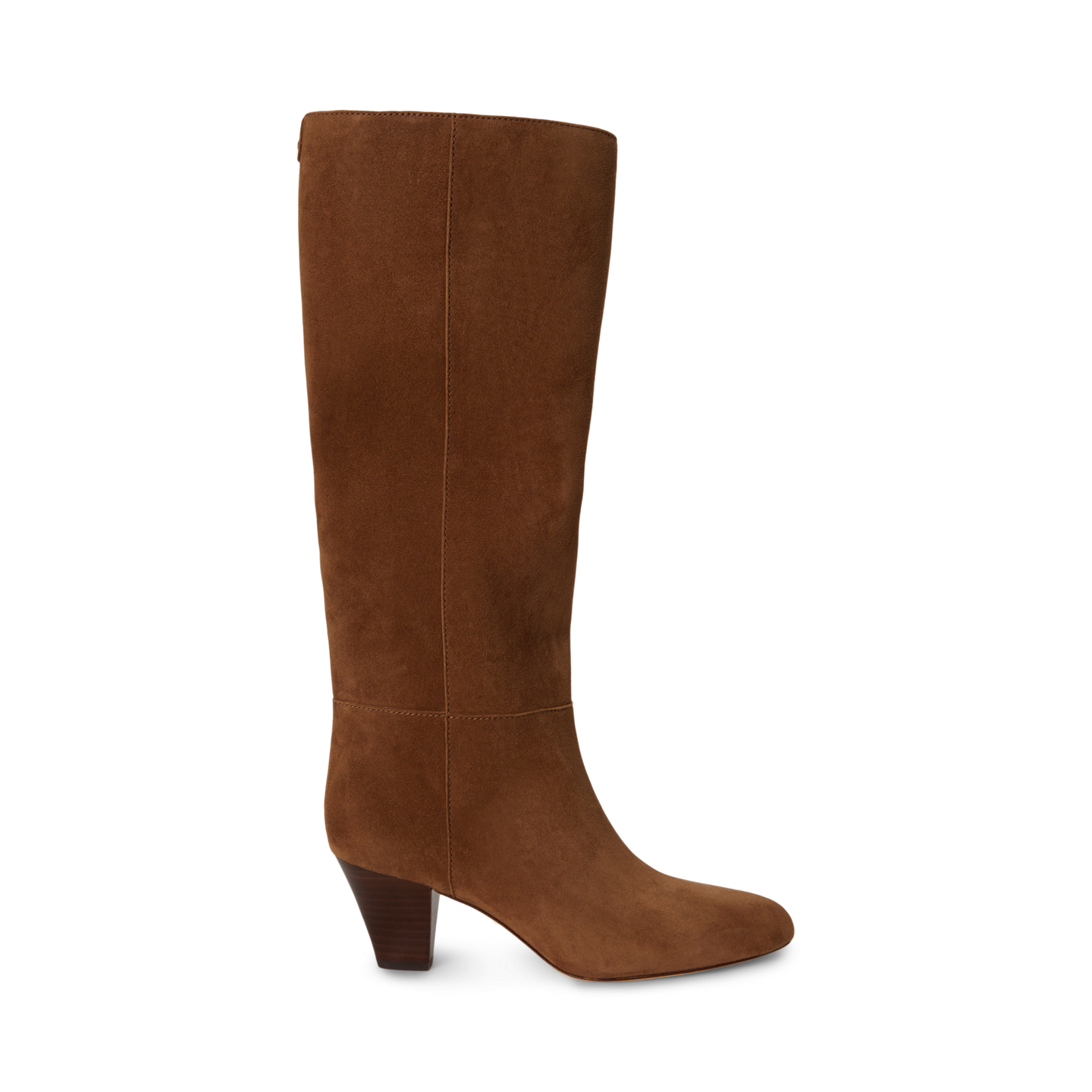 Женские ботинки Ralph Lauren Emersyn Suede Tall, цвет: Светлый табачный — фото 3