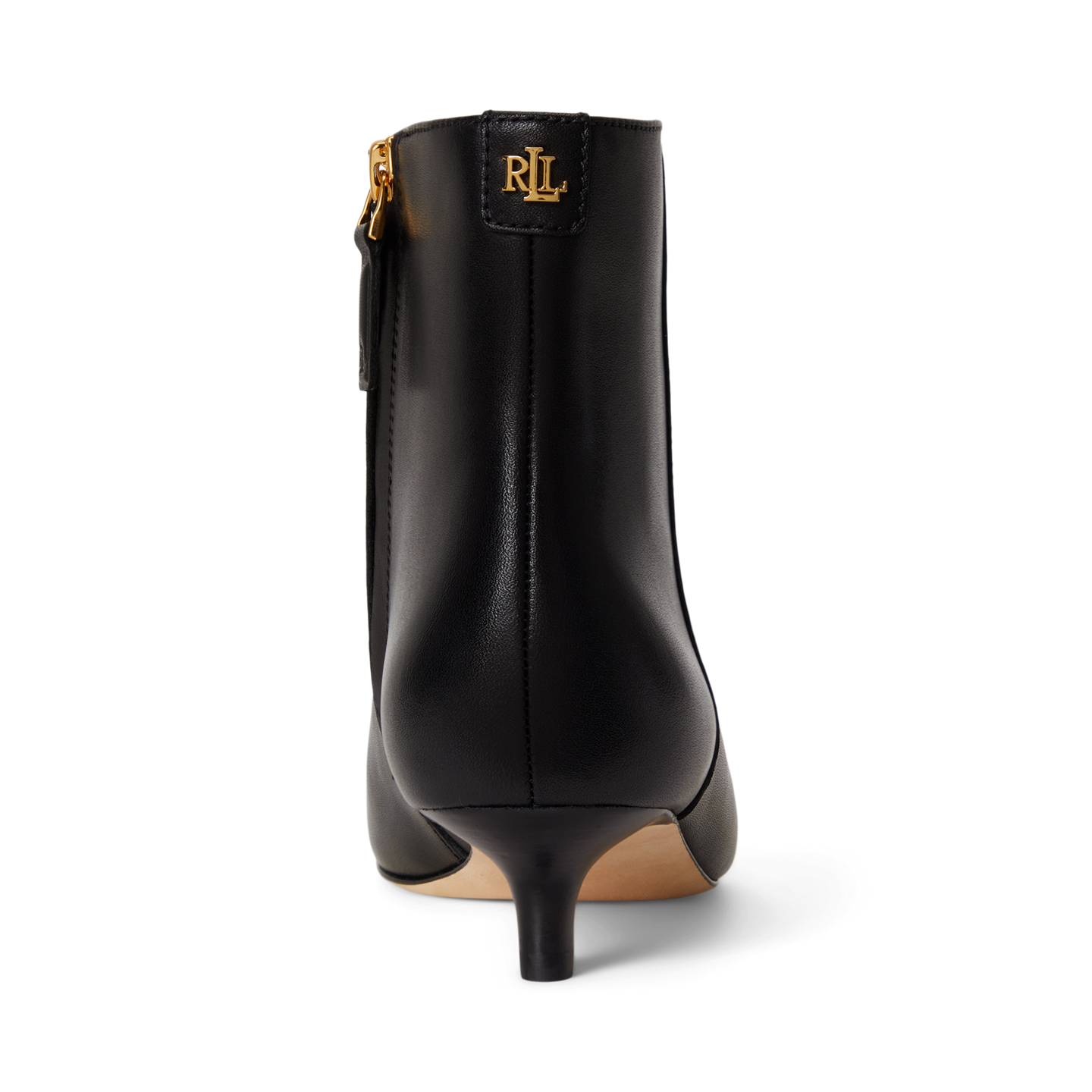 Женские ботинки Ralph Lauren Francesca Calfskin Bootie, цвет: Чёрный — фото 2