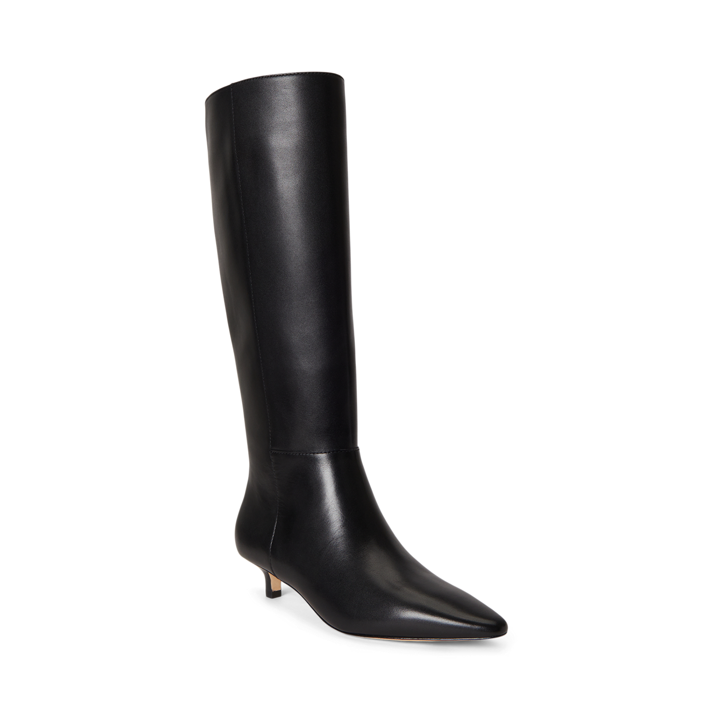 Женские ботинки Ralph Lauren Francesca Calfskin Tall Boot Heel, цвет: Чёрный — фото 1