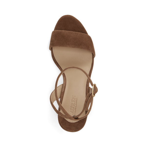 Light Tobacco Gracy Sheep-Suede Sandal Lauren 4