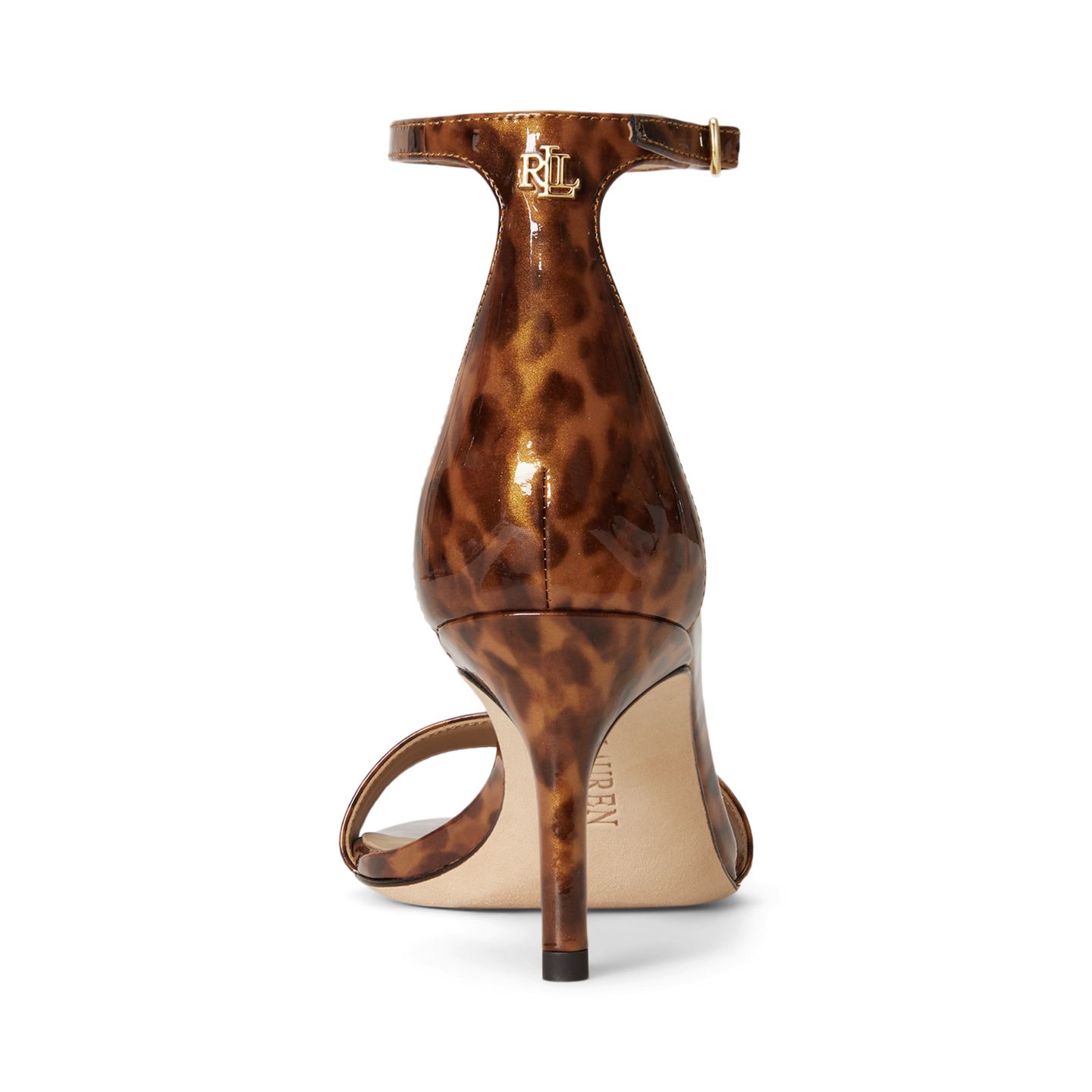 Женские сандалии Ralph Lauren Allie Mid-Heel Tortoiseshell, цвет: Коричневый разноцветный — фото 2