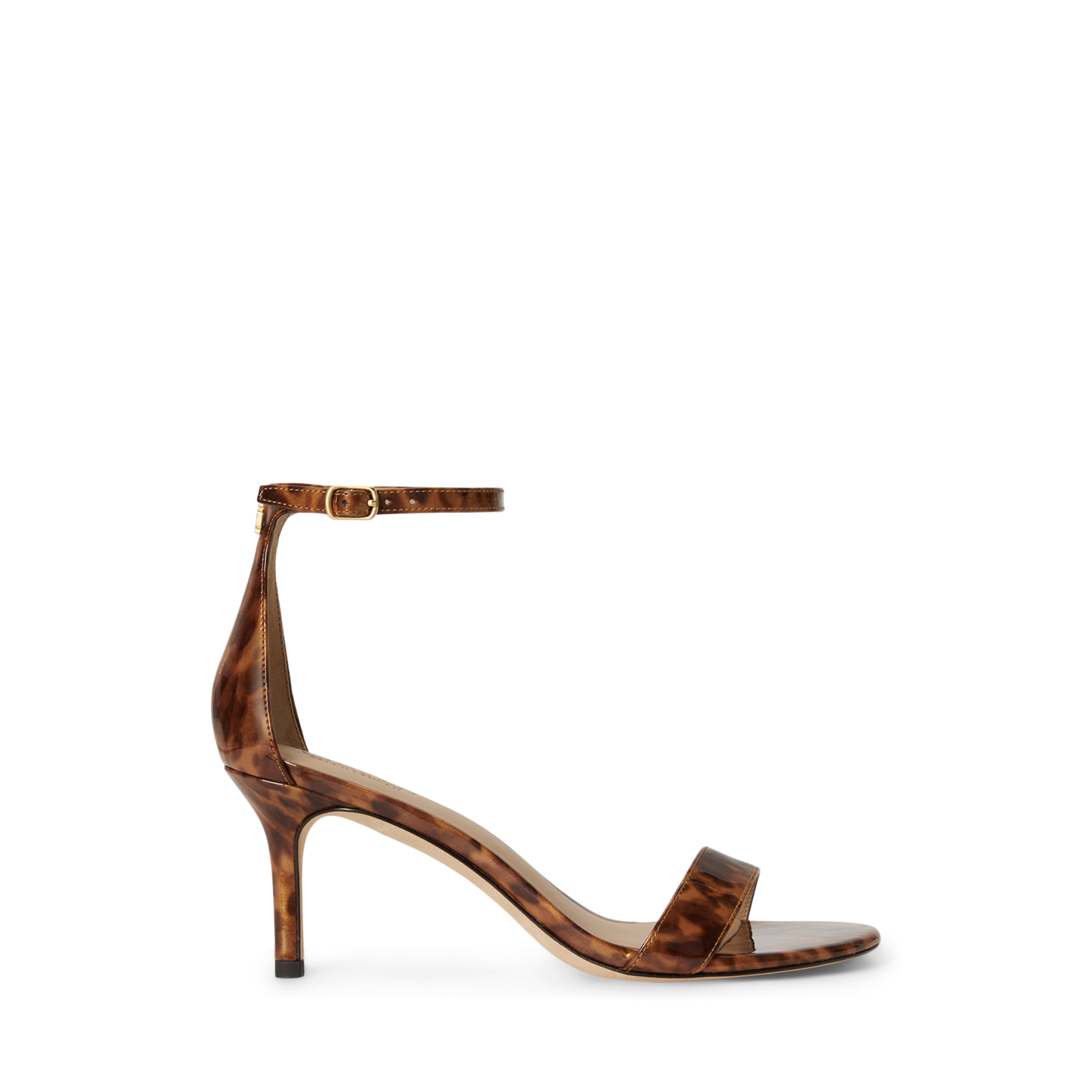 Женские сандалии Ralph Lauren Allie Mid-Heel Tortoiseshell, цвет: Коричневый разноцветный — фото 3
