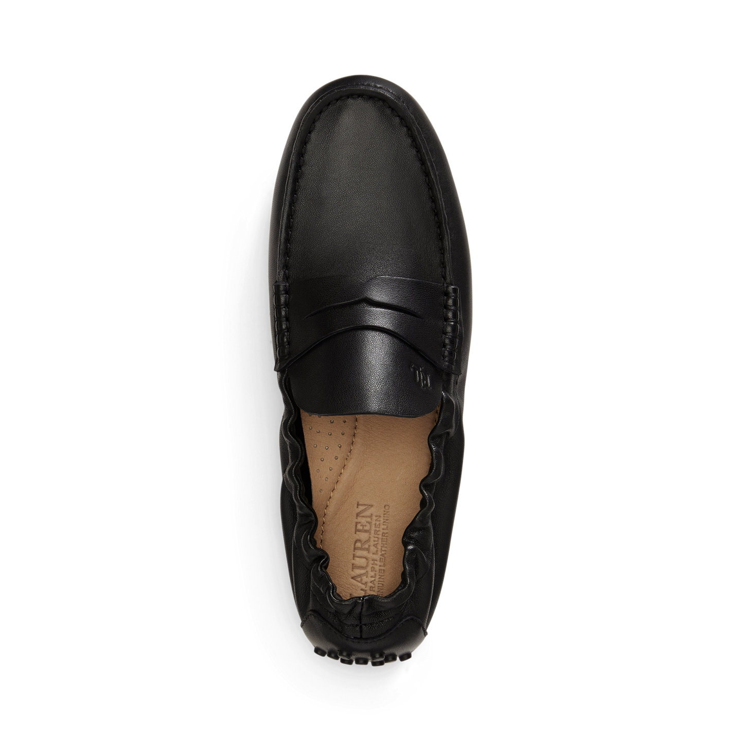 Ralph Lauren Wynnie Leather Driver, цвет: Чёрный — фото 3