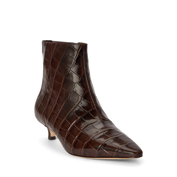 Stiefelette Francesca mit Krokopr&auml;gung