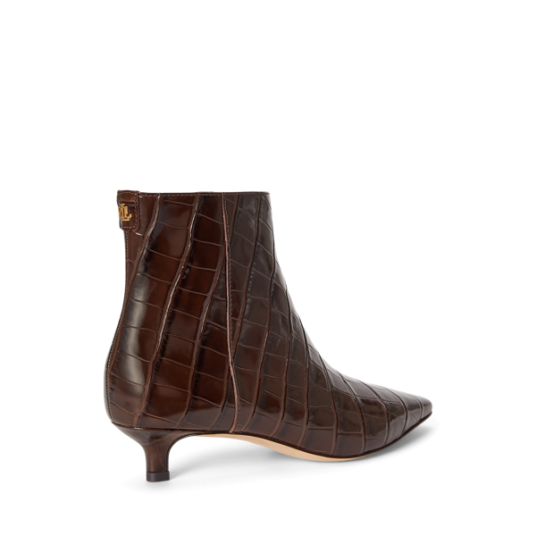 Stiefelette Francesca mit Krokopr&auml;gung