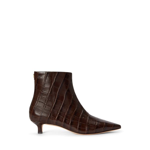 Stiefelette Francesca mit Krokopr&auml;gung