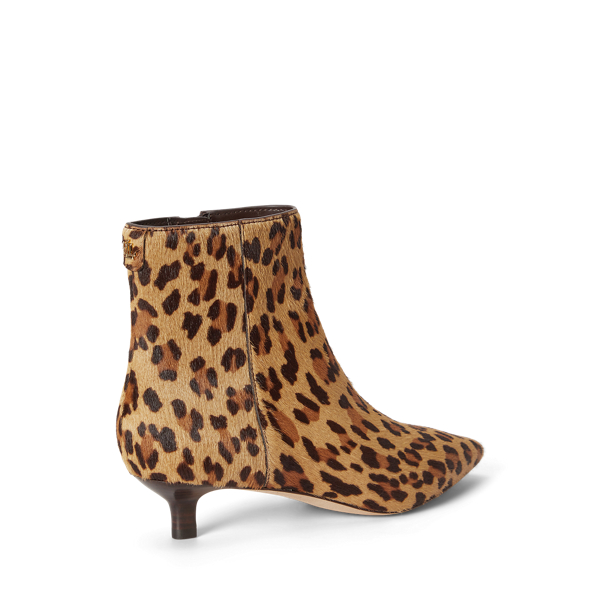 Francesca Leopard-Print Haircalf Bootie