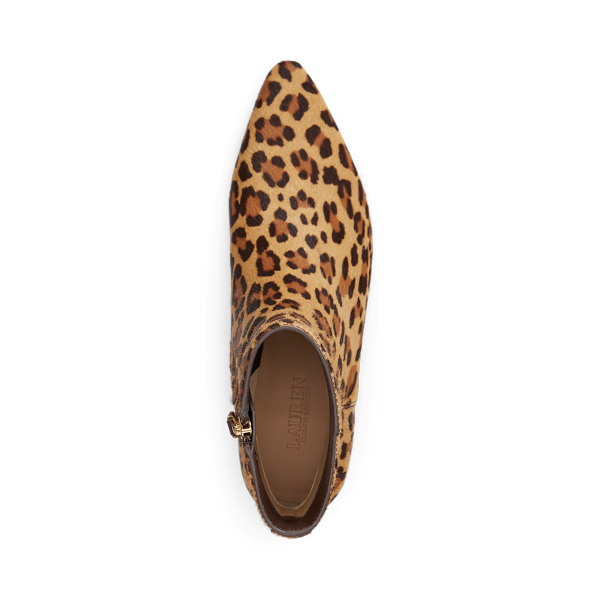 Francesca Leopard-Print Haircalf Bootie