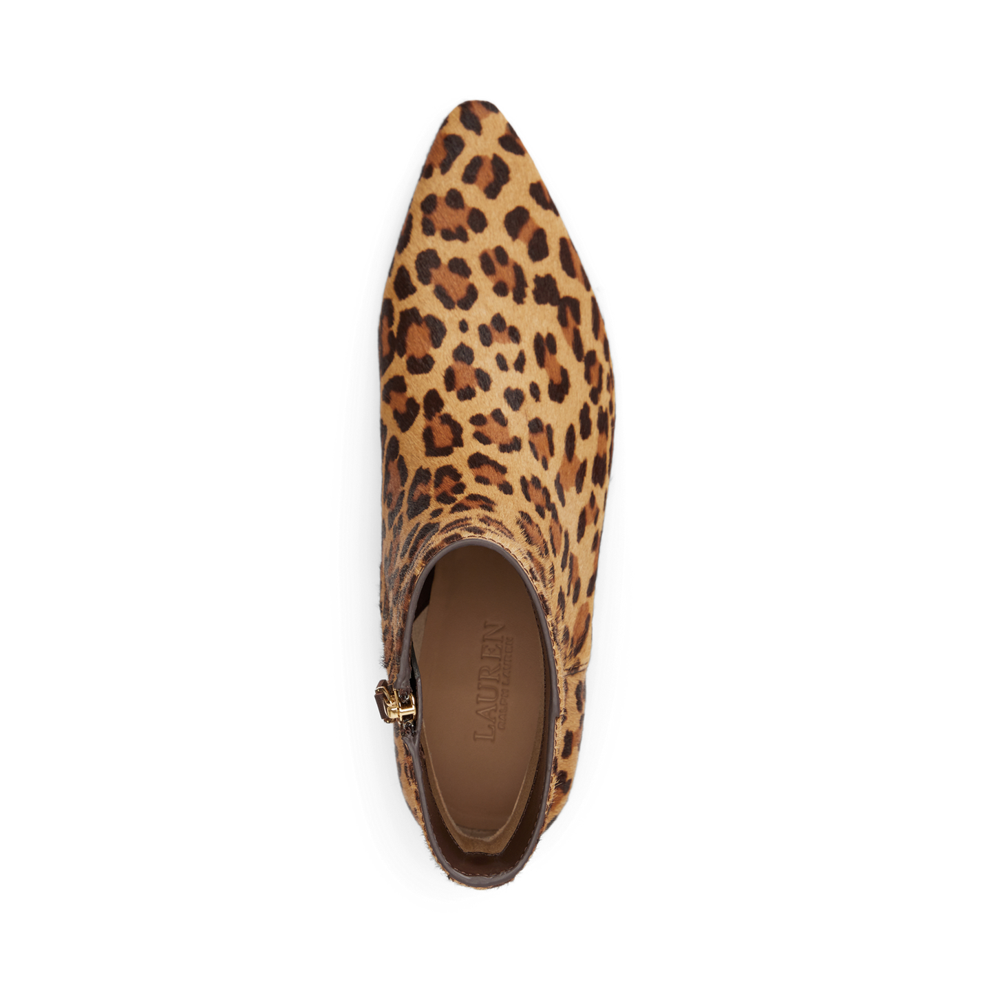 Женские ботинки Ralph Lauren Francesca Leopard-Print Haircalf Bootie, цвет: Леопардовый — фото 3