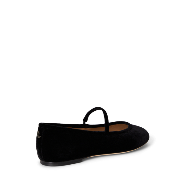 Jayna Velvet Mary Jane Flat