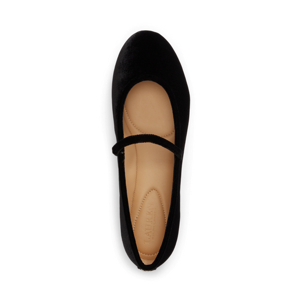 Jayna Velvet Mary Jane Flat