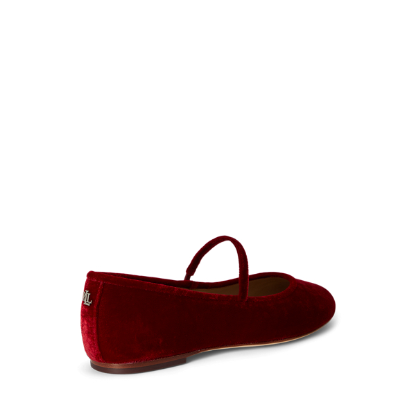 Jayna Velvet Mary Jane Flat