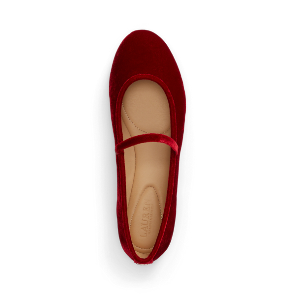 Jayna Velvet Mary Jane Flat