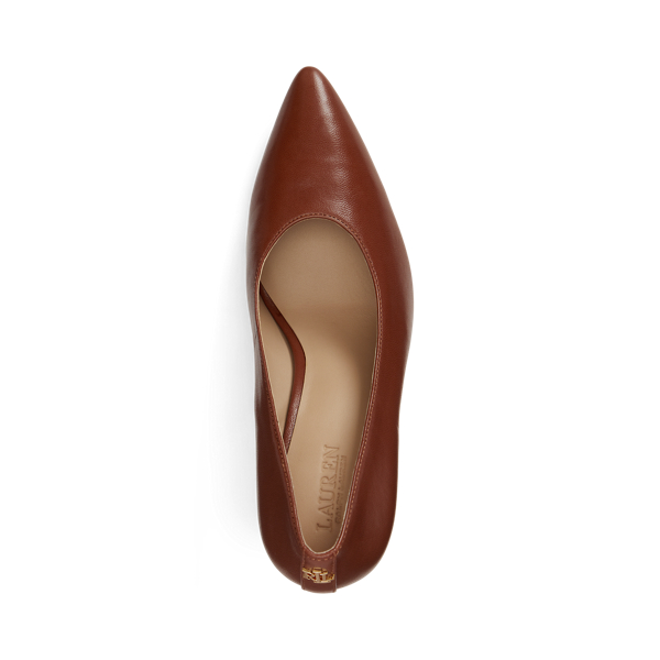 Lauren Tan Gracy Glazed Goatskin Pump Lauren 4