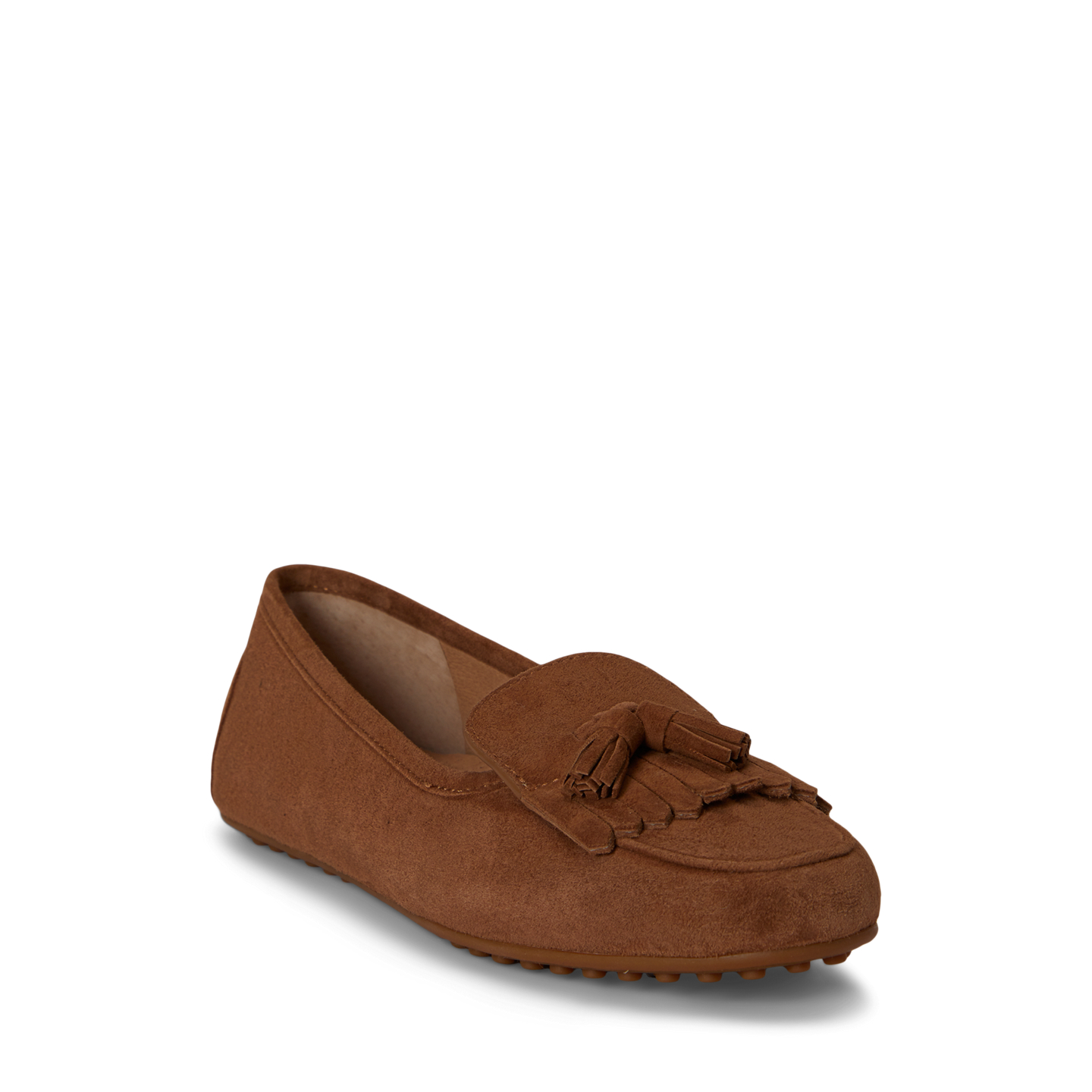 Мокасины Ralph Lauren Tayte Suede Kiltie Driver, цвет: Светлый табачный — фото 1