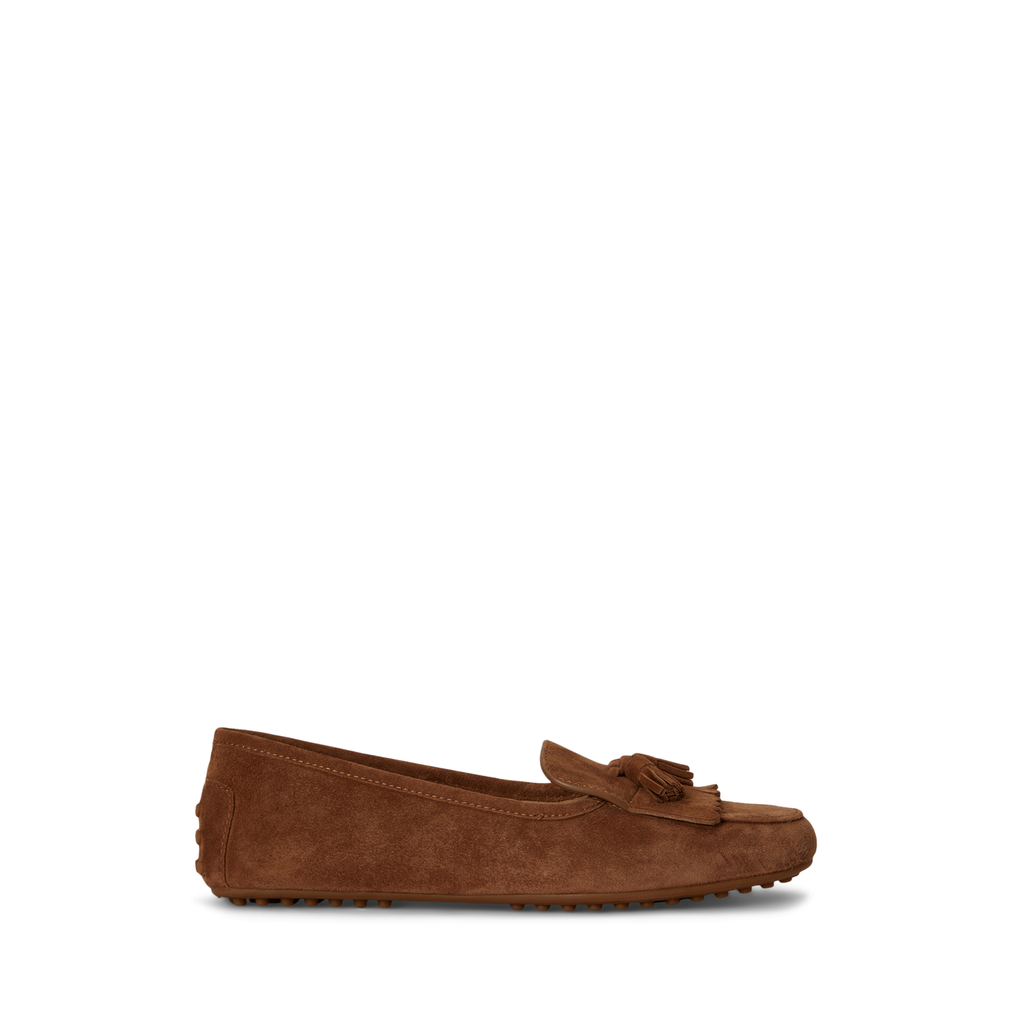 Мокасины Ralph Lauren Tayte Suede Kiltie Driver, цвет: Светлый табачный — фото 4