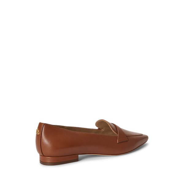 Lauren Tan Audri Waxed Leather Loafer Lauren 3
