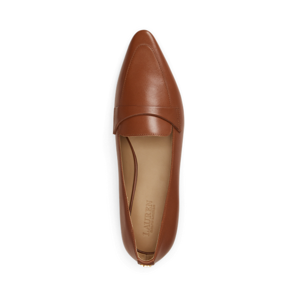 Lauren Tan Audri Waxed Leather Loafer Lauren 4