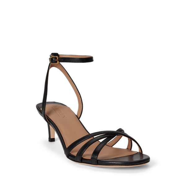 Ledersandale Kendyl mit Kitten-Heel