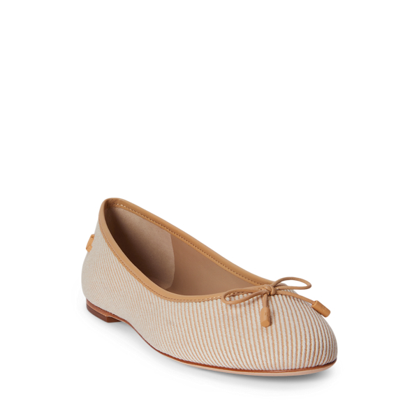 Ballerine Jayna in twill effetto texture