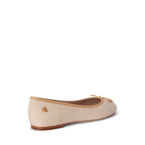 Ballerine Jayna in twill effetto texture