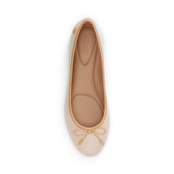 Ballerine Jayna in twill effetto texture