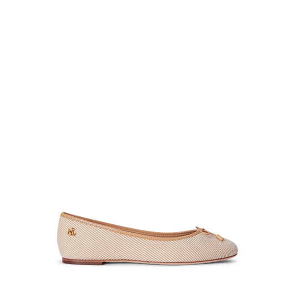 Ballerine Jayna in twill effetto texture