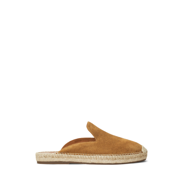 Desert Tan Cevio Suede Espadrille Mule Polo Ralph Lauren 1