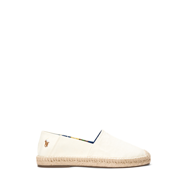 Cream Cevio Washed Canvas Espadrille Polo Ralph Lauren 1