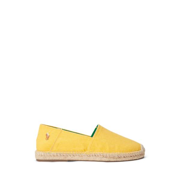 Yellow Cevio Washed Canvas Espadrille Polo Ralph Lauren 1