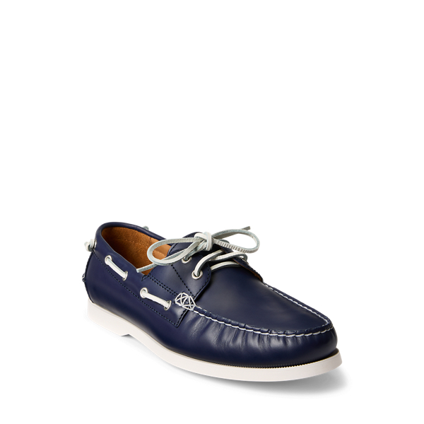 Merton Leather Boat Shoe for Men Ralph Lauren UK