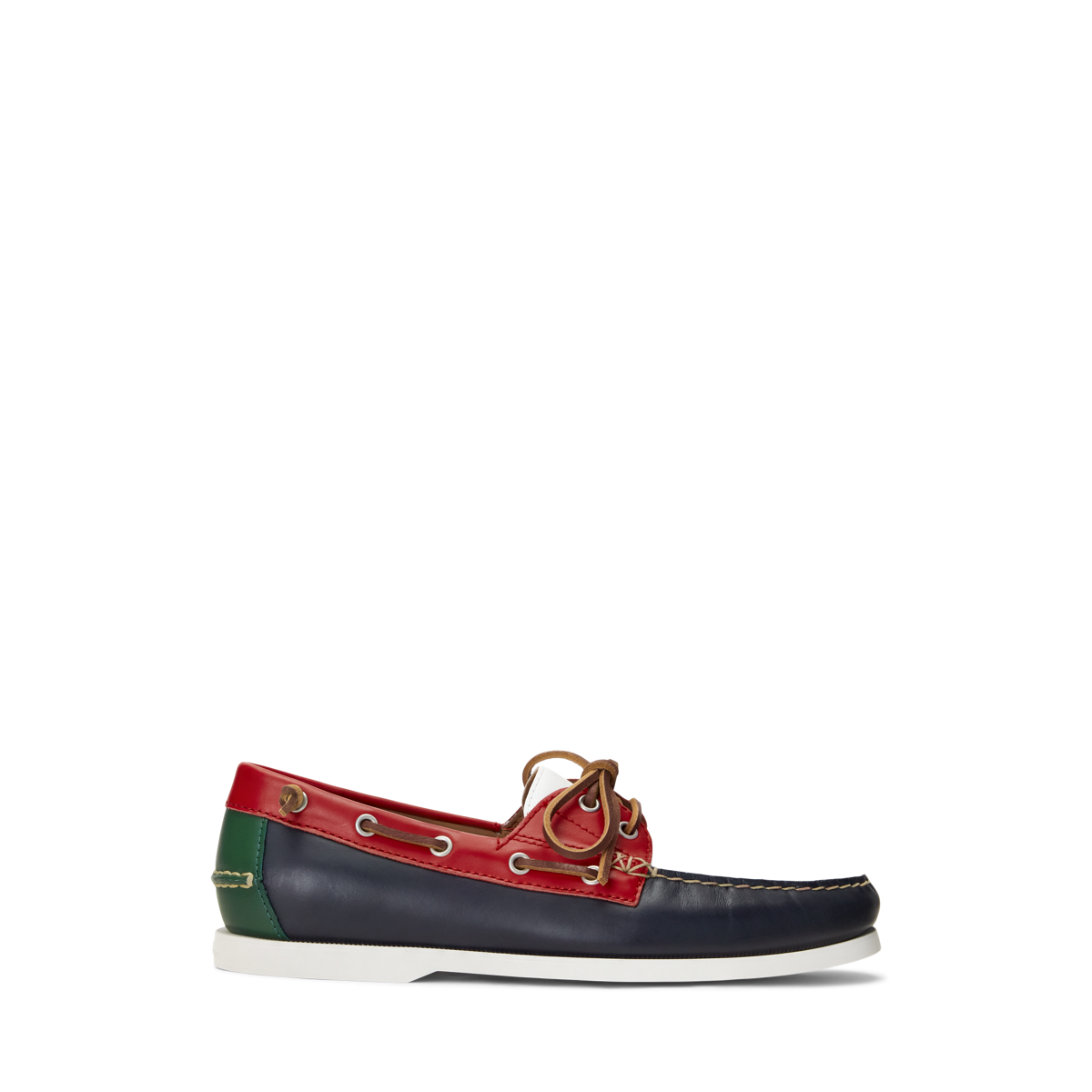 Merton Color Blocked Leather Boat Shoe