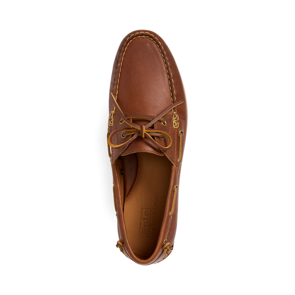 Tan Merton Leather Boat Shoe Polo Ralph Lauren 4